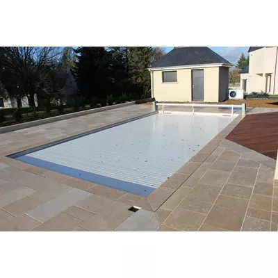 Dalle en pierre naturelle calcaire Crema sinai, beige, finition adoucie viellie