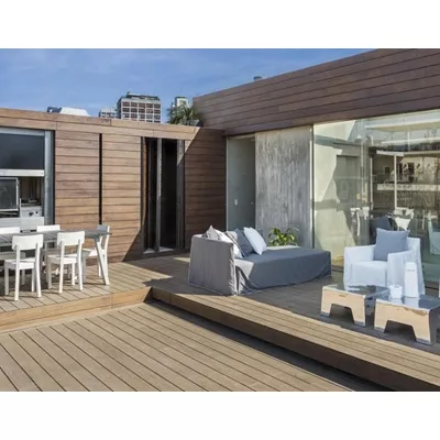 Lame de terrasse bois en bambou, X-trem moso, L.1.85 m x l.13.7 x ép.2 cm