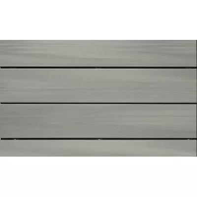 Lame de terrasse composite, brossée, gris ushuaia, L.400 x l.18 x ép. 2.3 cm