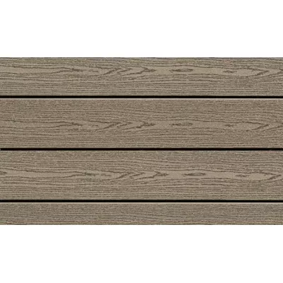 Lame de terrasse bois composite, structurée, gris anthracite, L.400xl.18xep.2.3