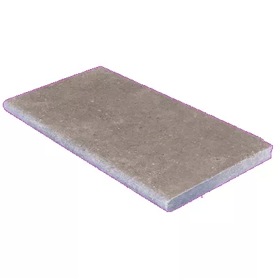 Margelle Auxerre grise adoucie vieillie 30x60x3 cm nez arrondi