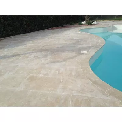 Margelle créma sinai 60x30x3 cm adoucie vieillie