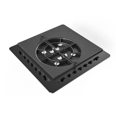 Plaque a dalle jouplast pour réalisation de plinthe sur une terrasse, 200 x 200