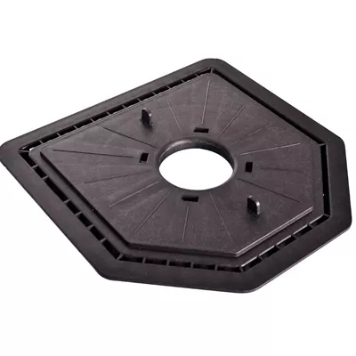 Plaque a dalle cleman pour réalisation de plinthe sur une terrasse, 200 x 200 mm