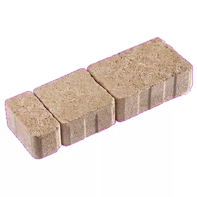 Pavés multi formats tepia finition martelée, ep. 6cm