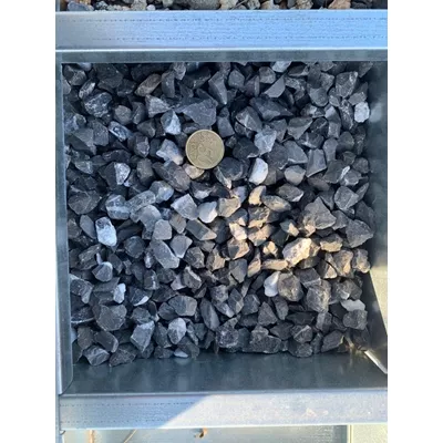 Gravillon décoratif, gris fonce veine blanc, calibre 8-14 mm