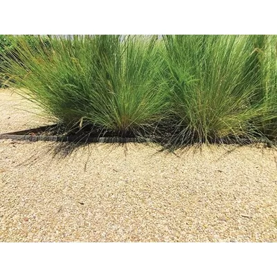 Bordure de jardin en matière recyclée, Eco Edge, hauteur 14 cm, couleur gris