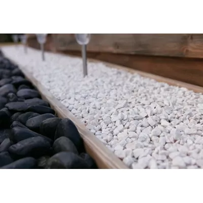 Gravier marbre blanc de carrare 12 - 16 mm