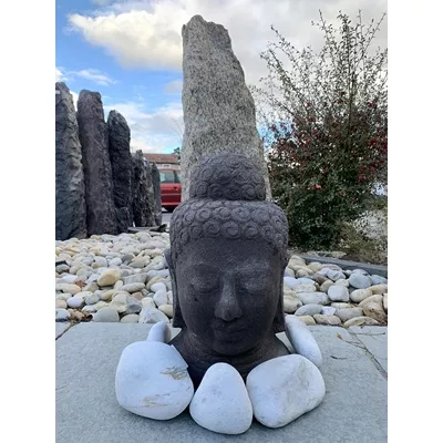 Galet marbre blanc de carrare 150 - 200 mm, sac de 600 kg