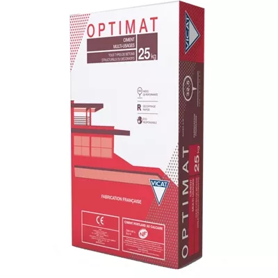 Ciment tous travaux Vicat Optimat 32.5