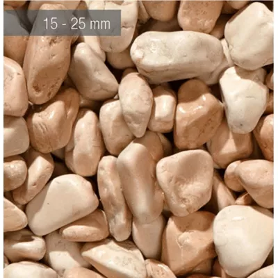 Galet rose roule 15 - 25 mm