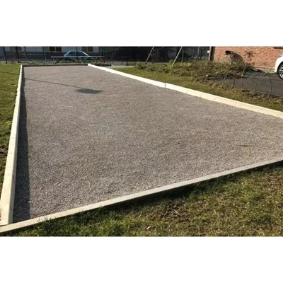 Sable pour terrain de pétanque, couleur noire