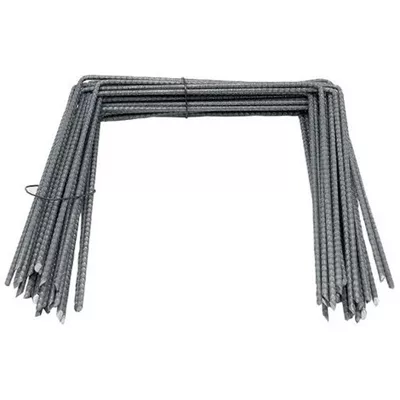 Agrafe métallique en U pour toile de paillage, 200 x 200 x 200 mm, boîte de 50