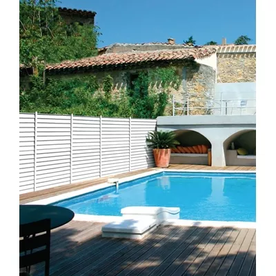 Panneau de clôture en aluminium, L.1,80 x ht.0,93 m