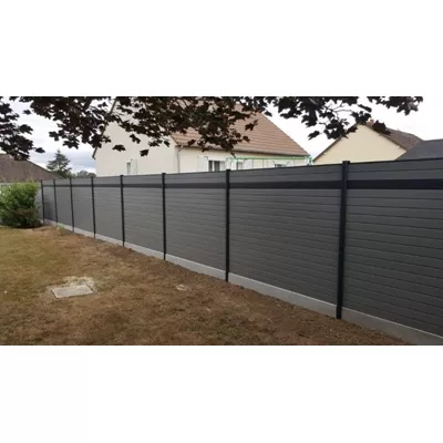 Paquet de 6 lames pour clôture aluminium, L.1,80 x ht.0,93 m