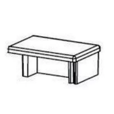 Bouchon polycarbonate pour poteau aluminium 70x70 mm aluclos