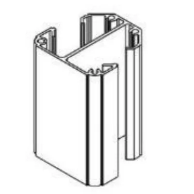 Poteau aluminium ht 1,54m pour réalisation d'une clôture aluclos