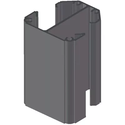 Poteau aluminium ht 2,30m pour réalisation d'une clôture aluclos