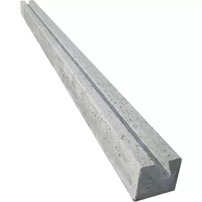 Poteaux 12x12 a feuillures béton long 2.50 ml (s) gris