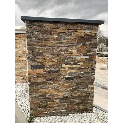 Plaquette en pierre naturelle Ardoise Multicolore, Format Z, L.55xl.15xép.3/5 cm