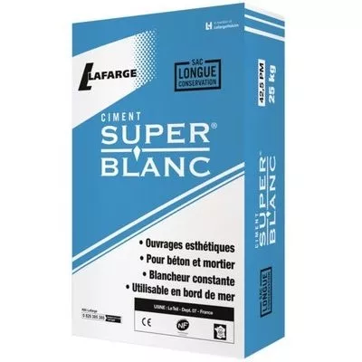 SUPERBLANC 25KG - CEM II/B42.5- 64/PAL