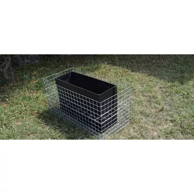 Jardinière en gabion en kit