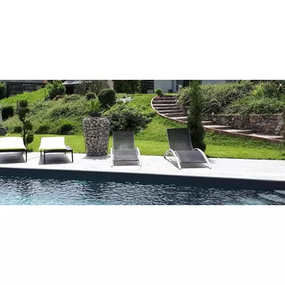 Jardinière trapézoïdale en gabion en kit, base 40x40, sommet 60 x 60, ht. 100 c