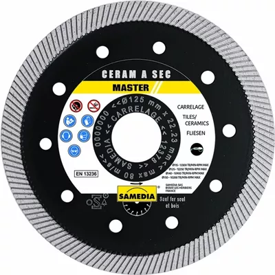 Disque diam. Master CERAM à sec ø230 - carrelage