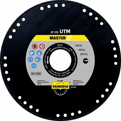 Disque diamant pour métaux master UTM, diam. 125 mm