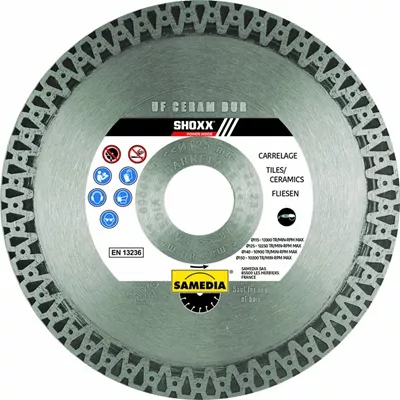 Disque diamant pour carrelage dur SHOXX UF, diam. 125 mm