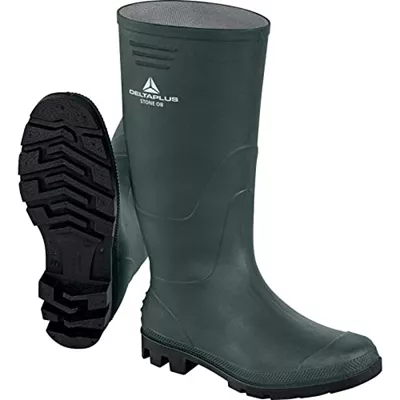 Bottes de pluie en PVC, couleur vert