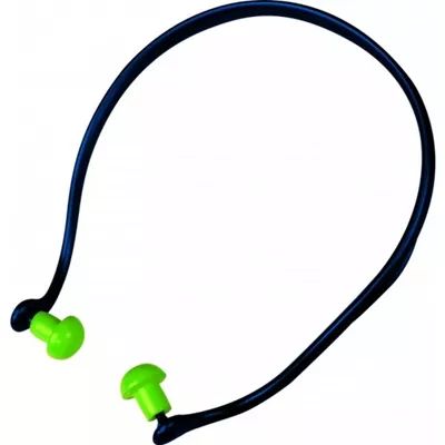 Bouchons d'oreilles avec arceau, couleur vert et bleu