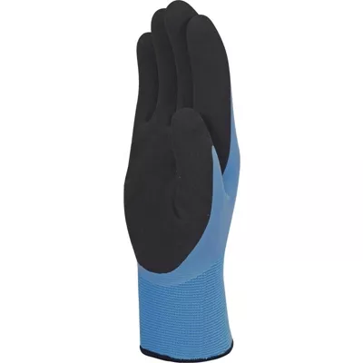 Gants de manutention anti froid, latex bleu