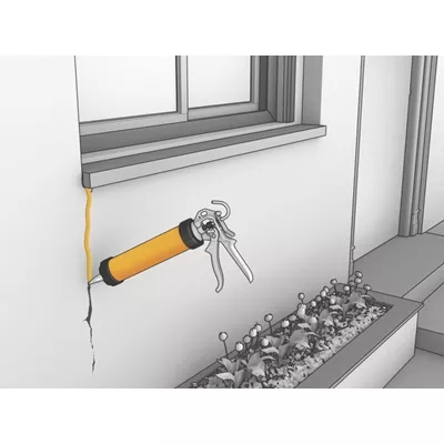 Mastic plastique pour joints & fissures sikaseal 107 (spécial facade)