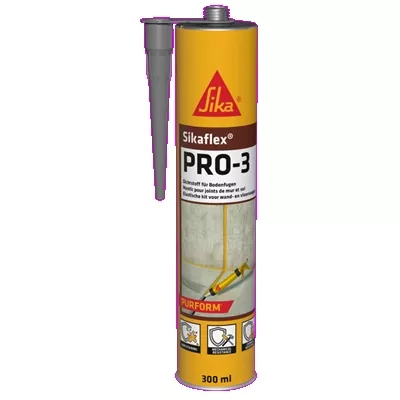 Mastic polyuréthane Sikaflex Pro 3, couleur gris béton, cartouche 300 ml