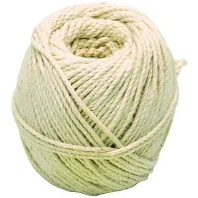 Cordeau en coton, diam. 2mm, pelote de 100 grammes