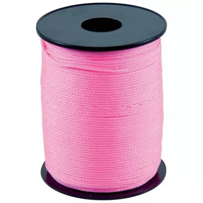 Cordeau nylon, couleur rose fluo, diam 1,5 mm x 200 ml