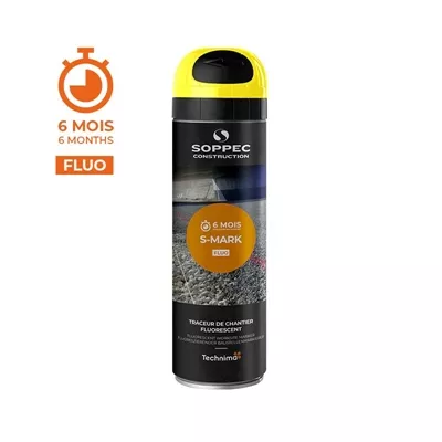 Traceur de chantier fluo s-mark, aérosol de 500 ml