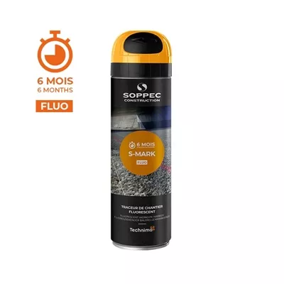 Traceur de chantier fluo s-mark, aérosol de 500 ml