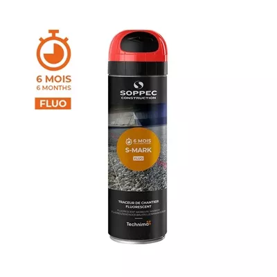 Traceur de chantier fluo s-mark, aérosol de 500 ml