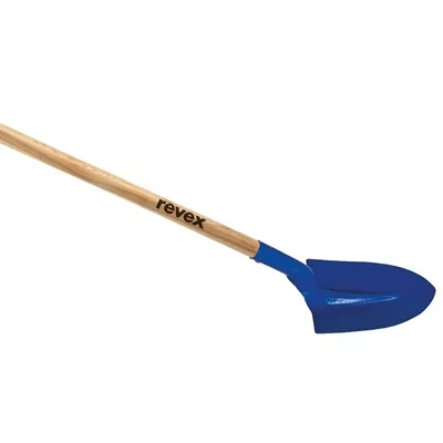 Pelle ronde - largeur 29 cm, manche en bois