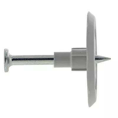 Clou tête de rivet CR9 pour béton avec rondelle plastique ø34mm