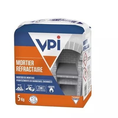 Mortier réfractaire haute température, VPI, sac de 5 kg