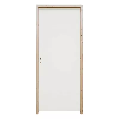 Bloc porte Isogyl pré-peint, huisserie 66x58 mm, à recouvrement, largeur 63 cm