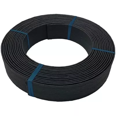 Bordure de jardin en matière recyclée, Eco Edge,hauteur 14 cm, couleur noir