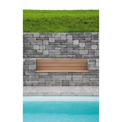 Bloc BiMuro pour mur décoratif, couleur gris ardoise