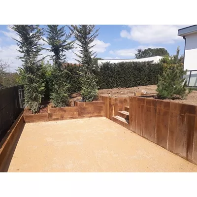 Traverse en bois de chêne traite classe 4