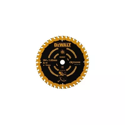 Lame de scie circulaire Dewalt pour bois, diamètre 184 mm