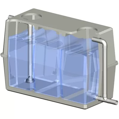 Cuve de rétention en béton, capacité 5000 litres