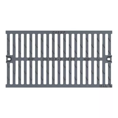 Grille fonte pour caniveau, L.750 x l.500, sans cadre